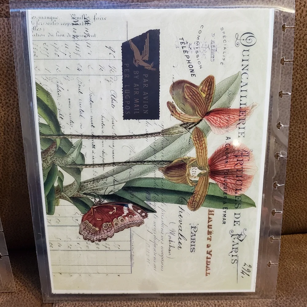 Handmade cover for your Classic size Disc Bound Planner gardening